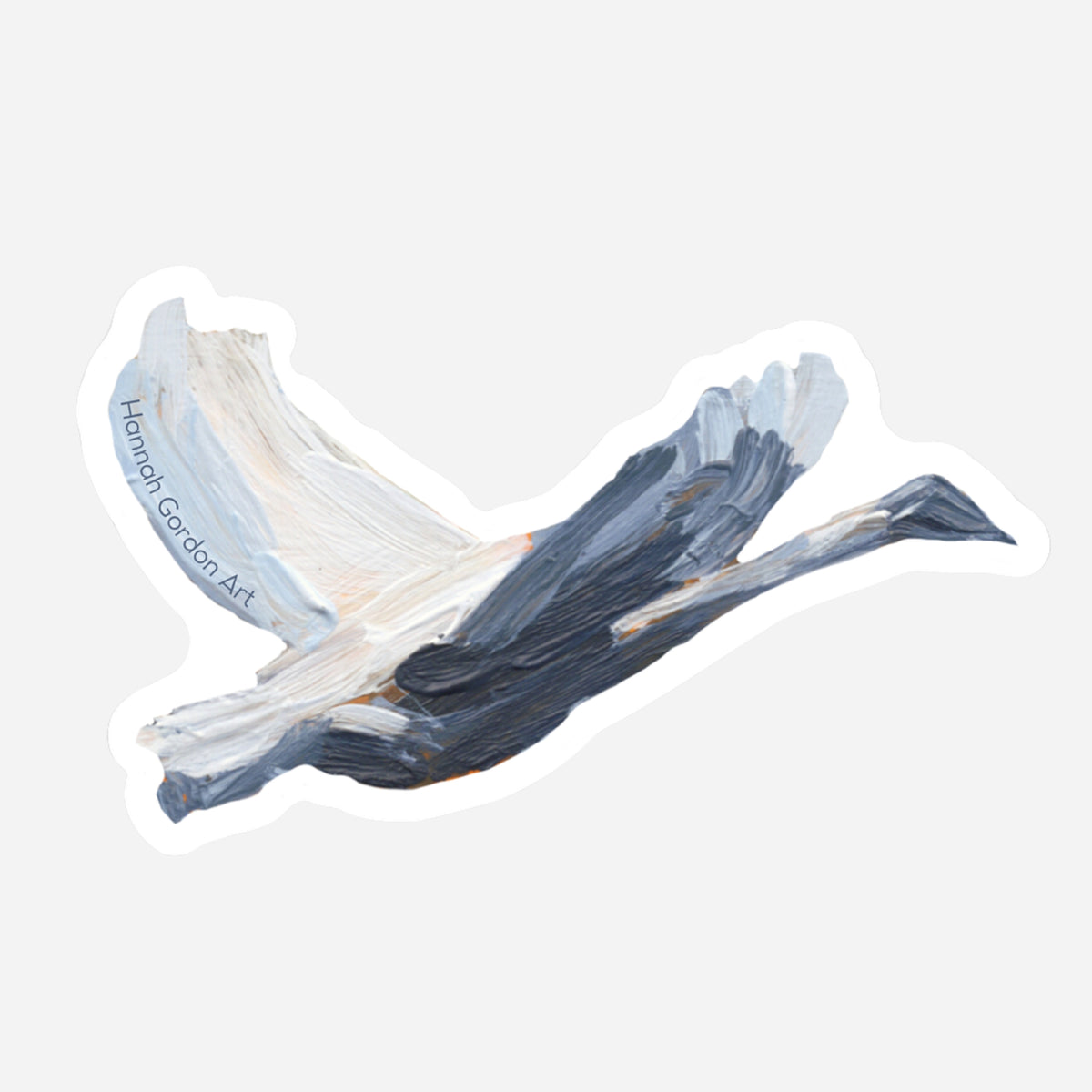 The Swan's Flight Sticker