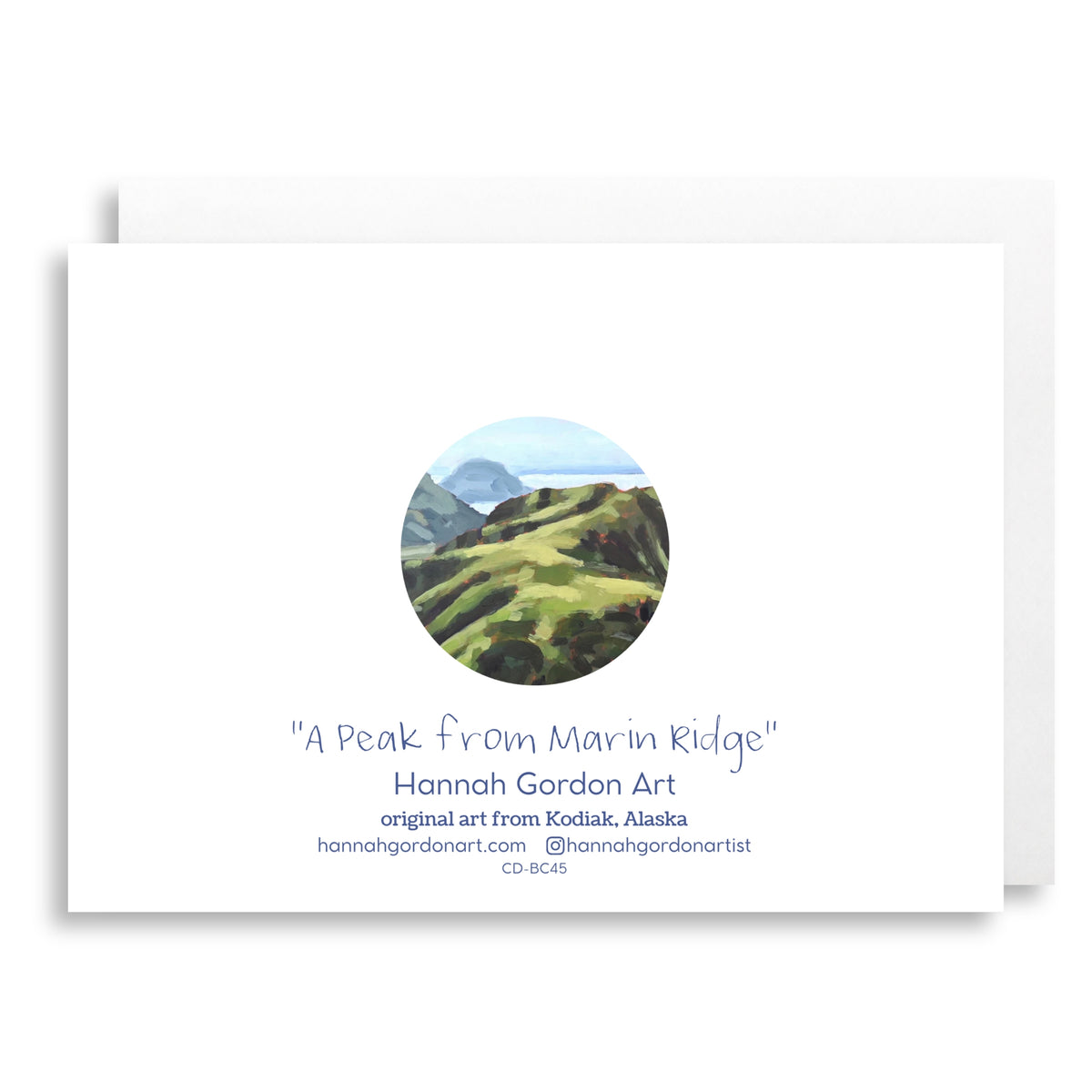 A Peak from Marin Ridge Greeting Card