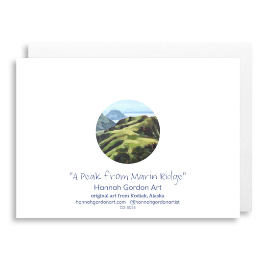 A Peak from Marin Ridge Greeting Card