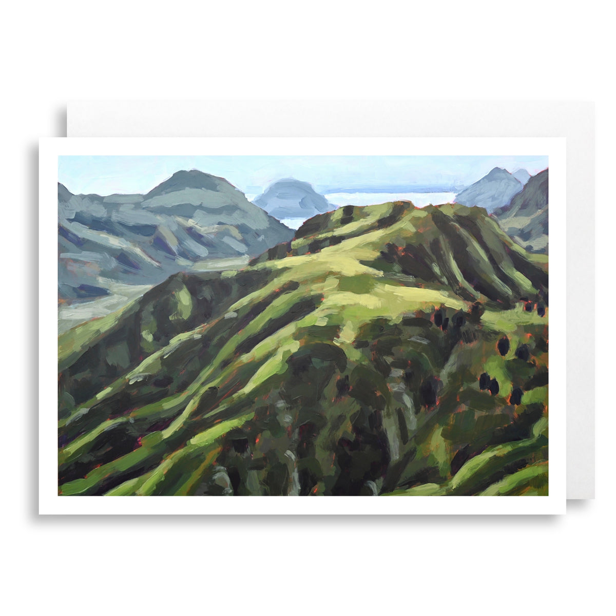 A Peak from Marin Ridge Greeting Card