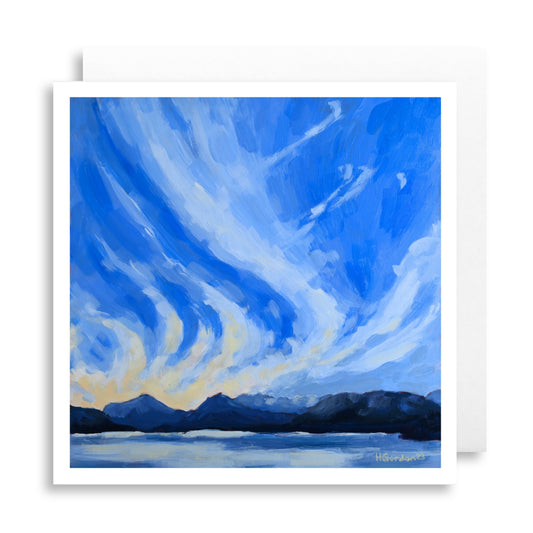 Blue Skies in January Greeting Card