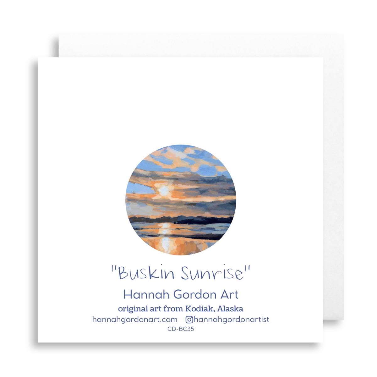 Buskin Sunrise Greeting Card
