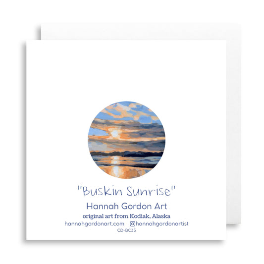 Buskin Sunrise Greeting Card
