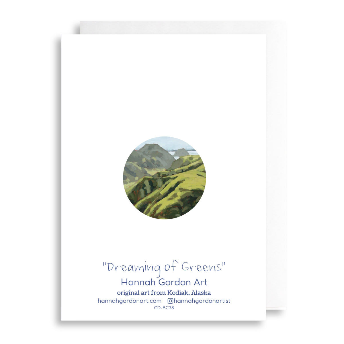 Dreaming of Greens Greeting Card