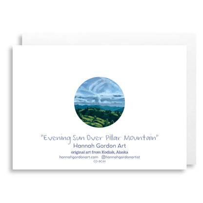 Evening Sun Over Pillar Mountain Greeting Card