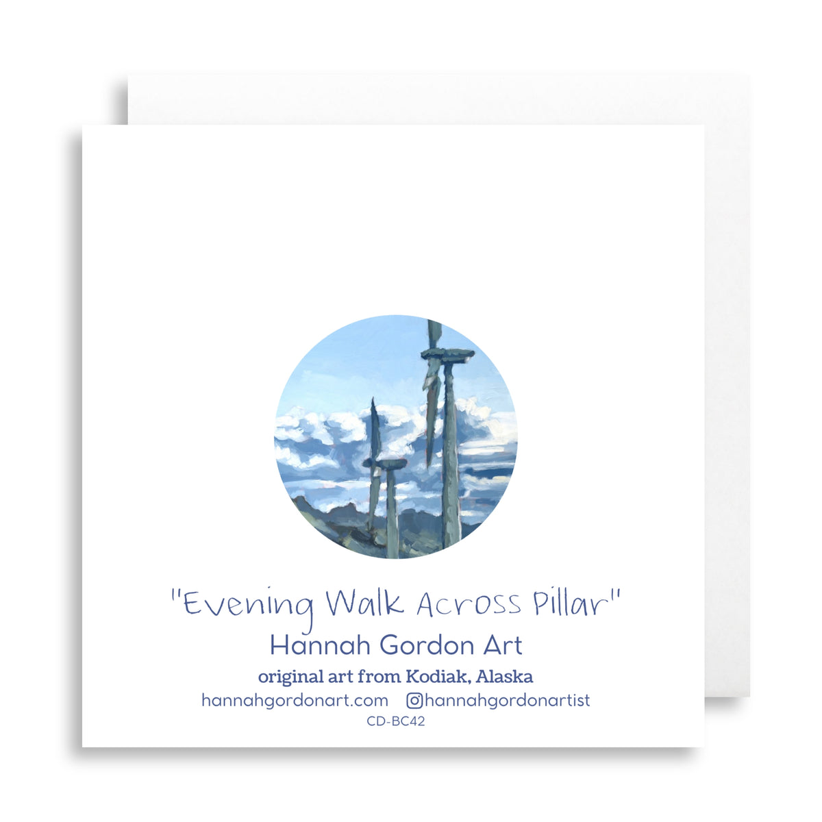 Evening Walk Across Pillar Greeting Card