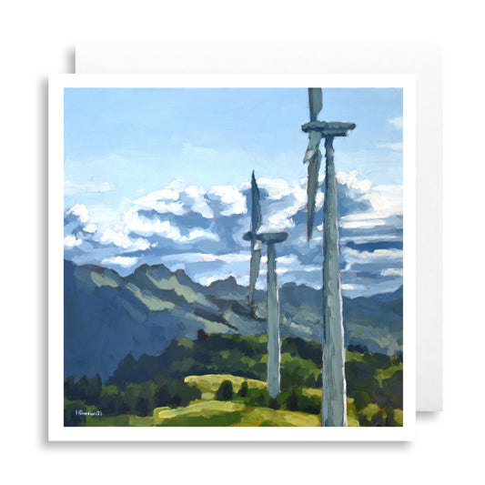 Evening Walk Across Pillar Greeting Card
