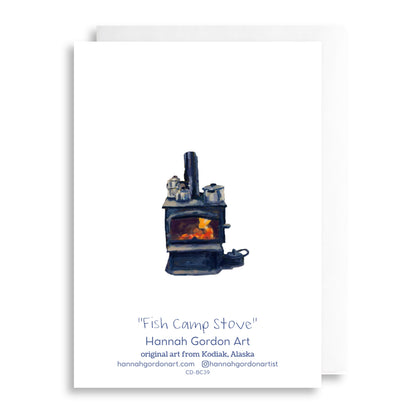 Fish Camp Stove Greeting Card