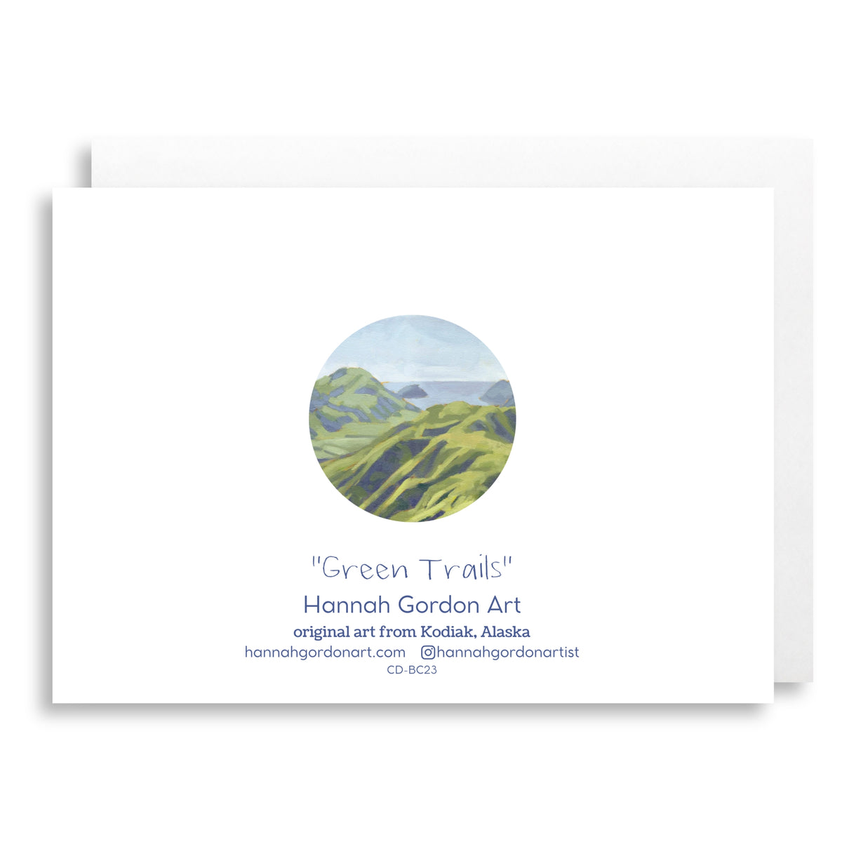 Green Trails Greeting Card