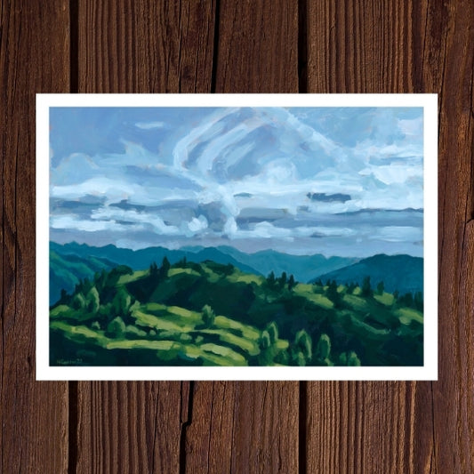 Evening Sun Over Pillar Mountain - Pack of 5 Greeting Cards