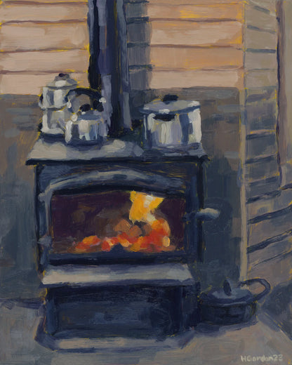 Fish Camp Stove Print