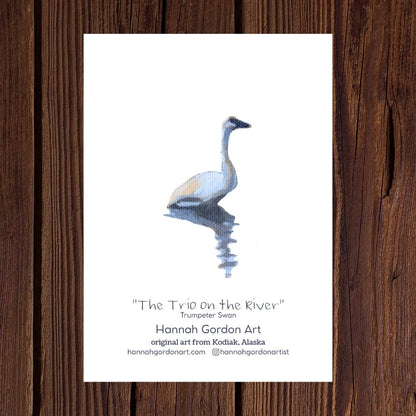 The Trio on the River - Pack of 5 Greeting Cards