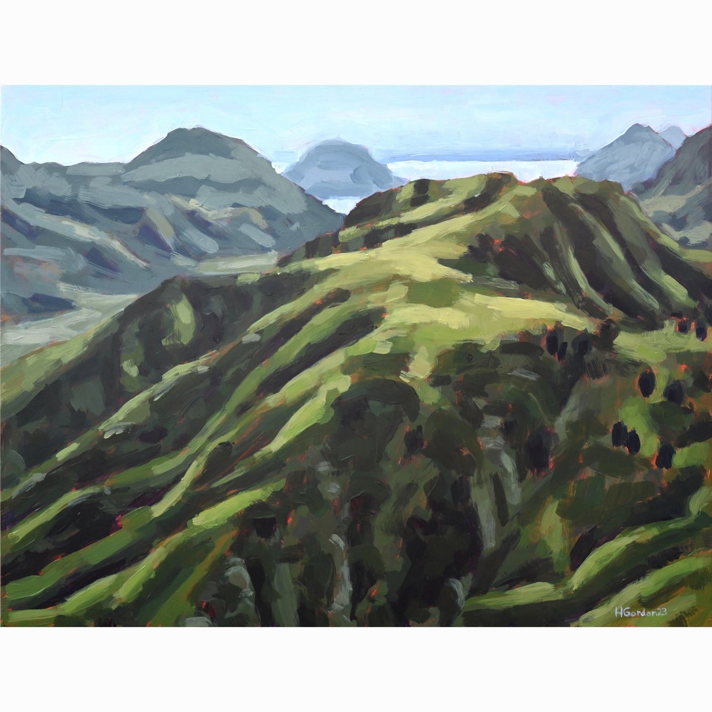 A Peak from Marin Ridge - Print