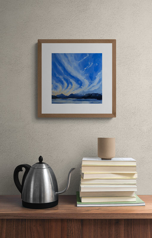 Blue Skies in January Print