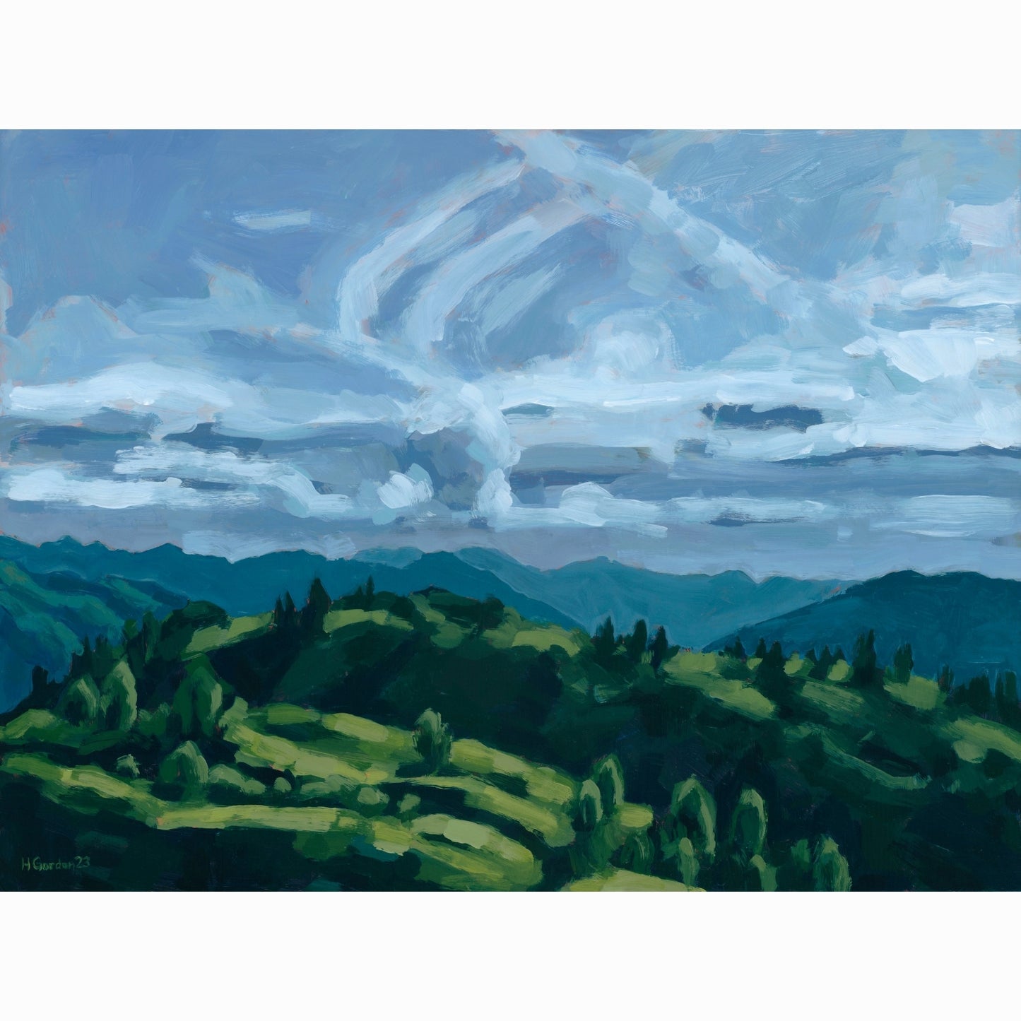 Evening Sun Over Pillar Mountain - Print