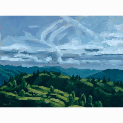 Evening Sun Over Pillar Mountain - Print