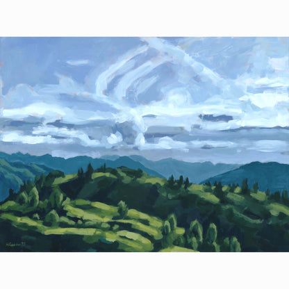 Evening Sun Over Pillar Mountain - Original Painting