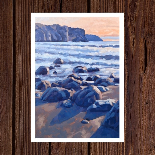 Long Shadows at Fossil Beach - Pack of 5 Greeting Cards