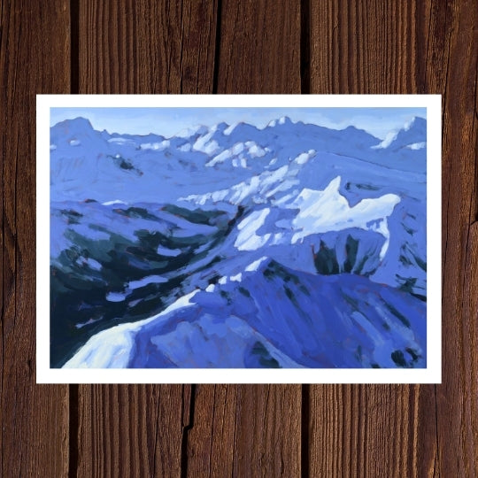 Purple Peaks - Pack of 5 Greeting Cards