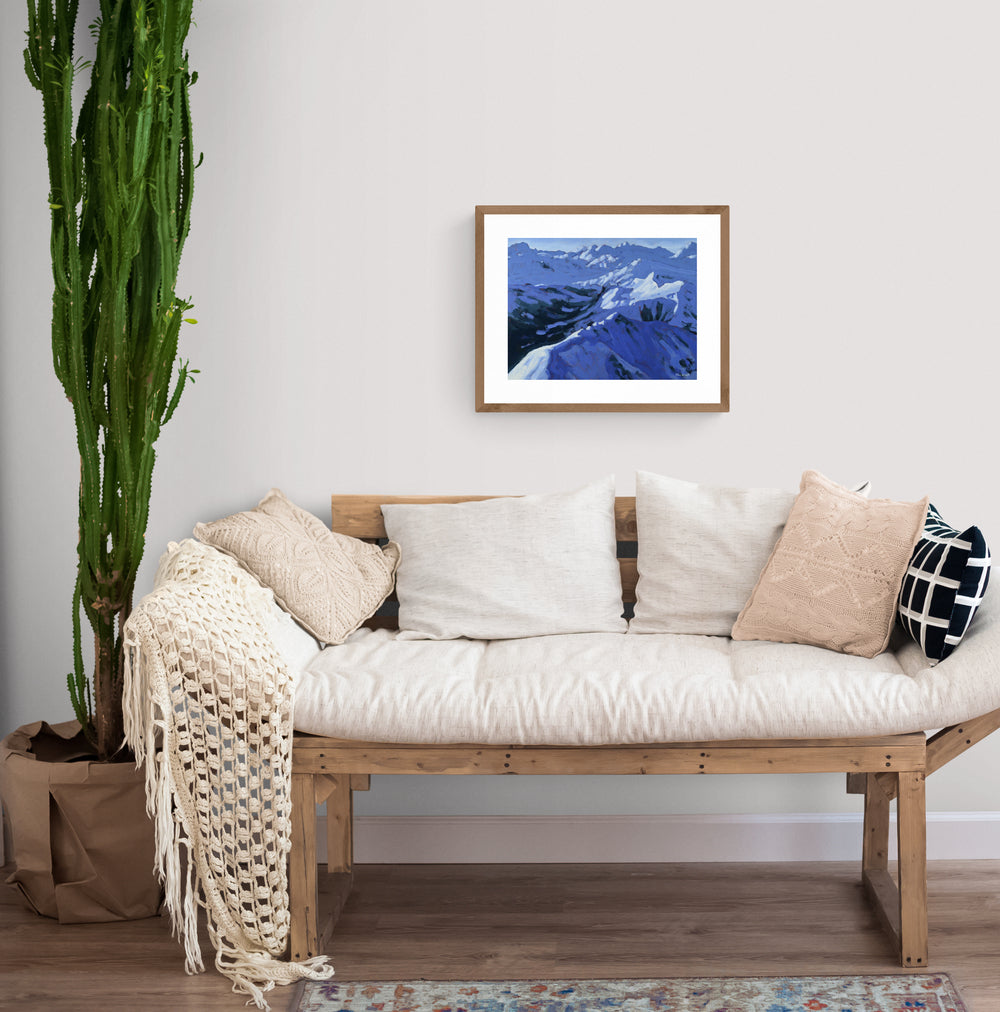 Purple Peaks Print