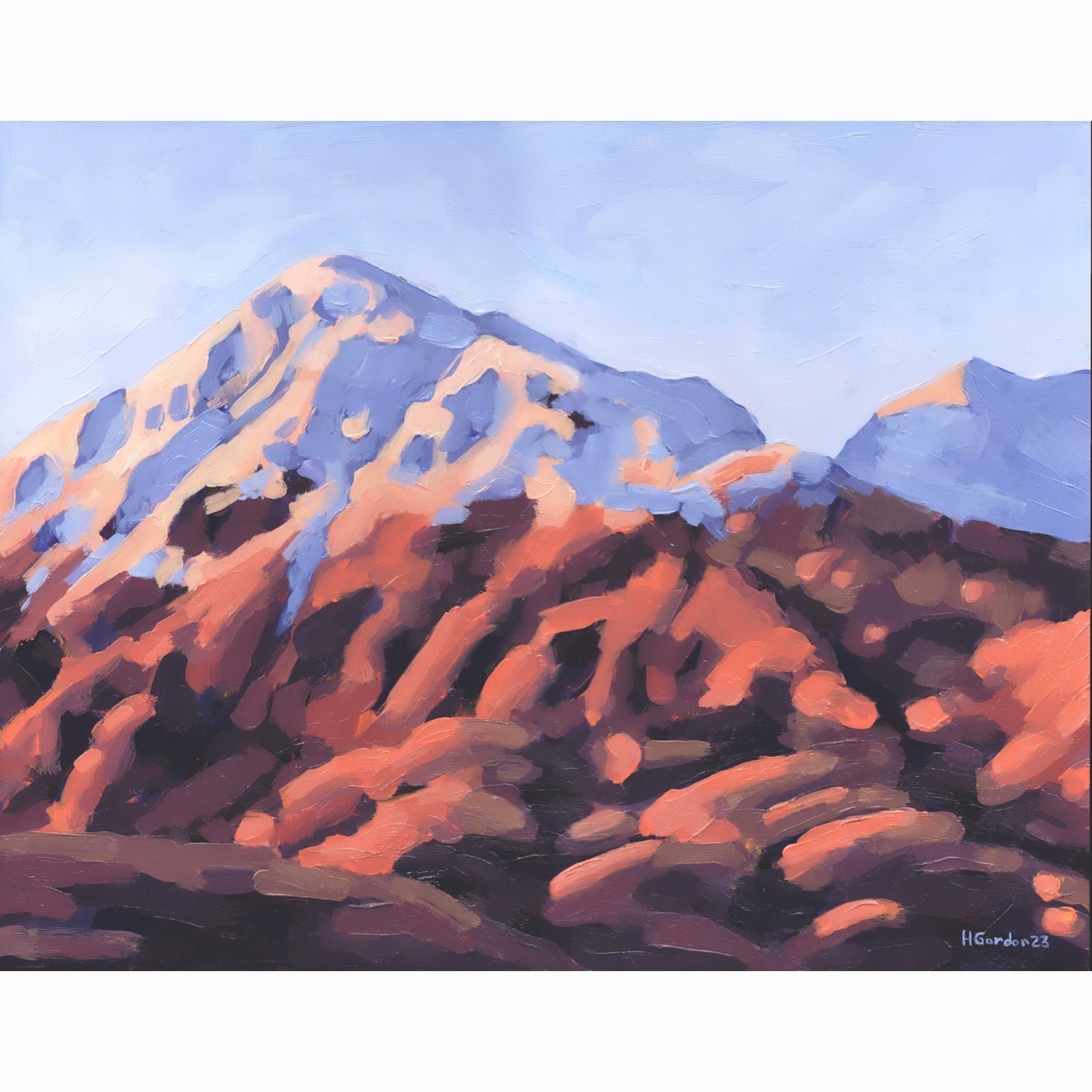 Sunrise Glow Over Barometer Mountain - Original Painting