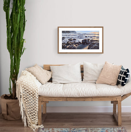 Winter Solstice at Fossil Beach Print