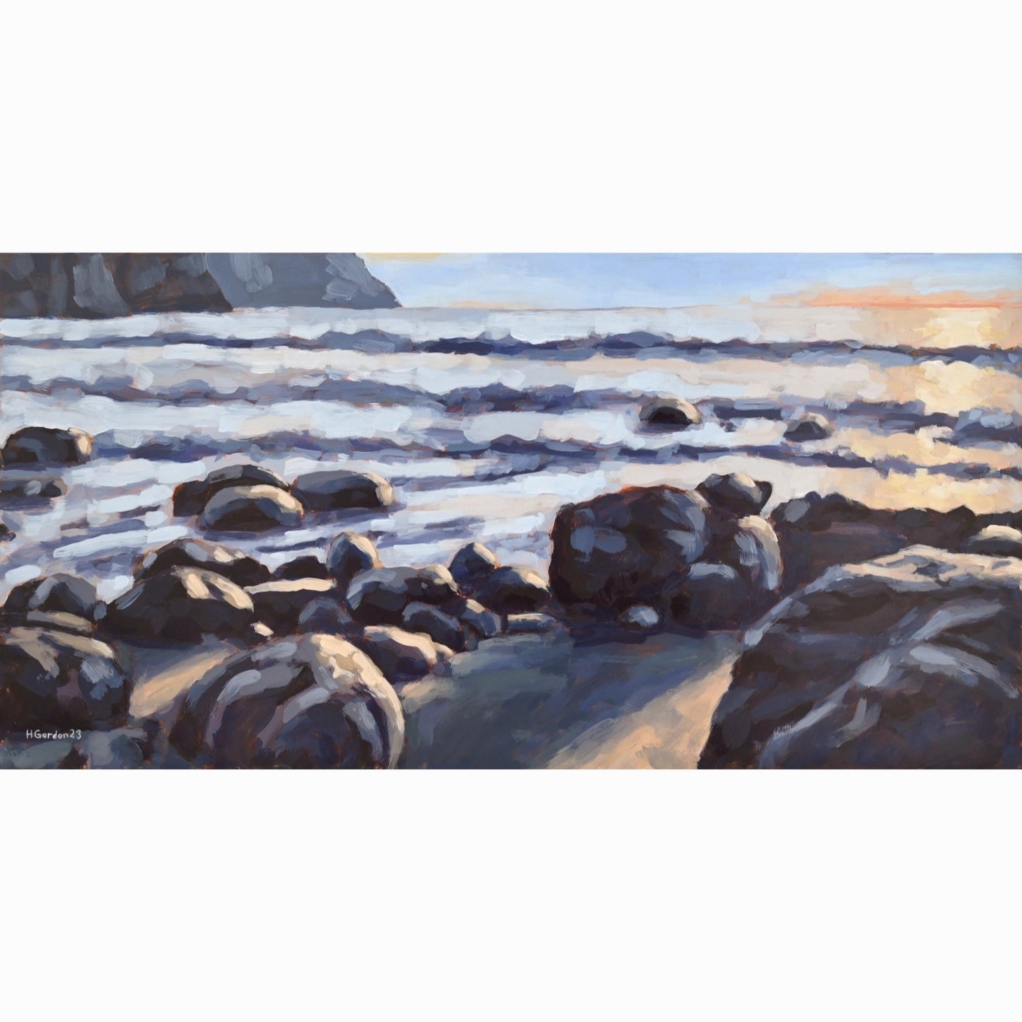 Winter Solstice at Fossil Beach Print