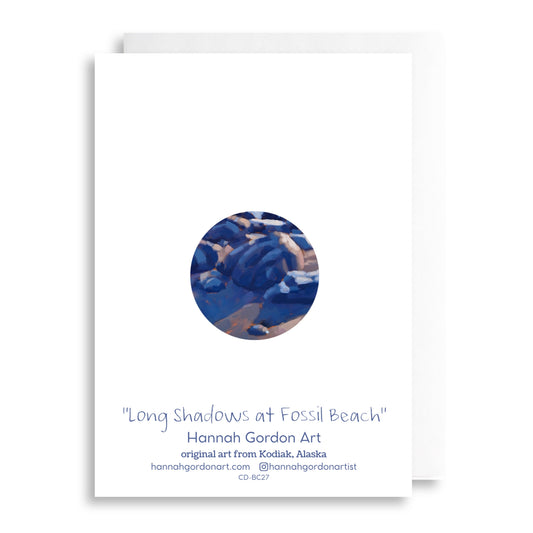 Long Shadows at Fossil Beach Greeting Card