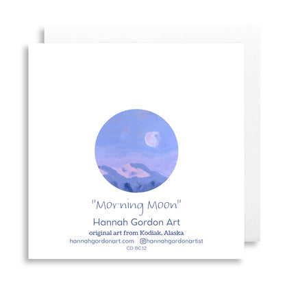 Morning Moon Greeting Card
