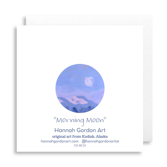 Morning Moon Greeting Card