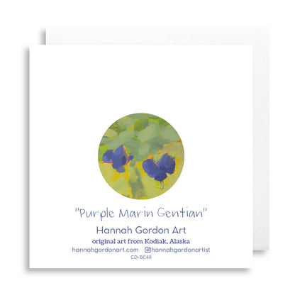 Purple Marin Gentian Greeting Card
