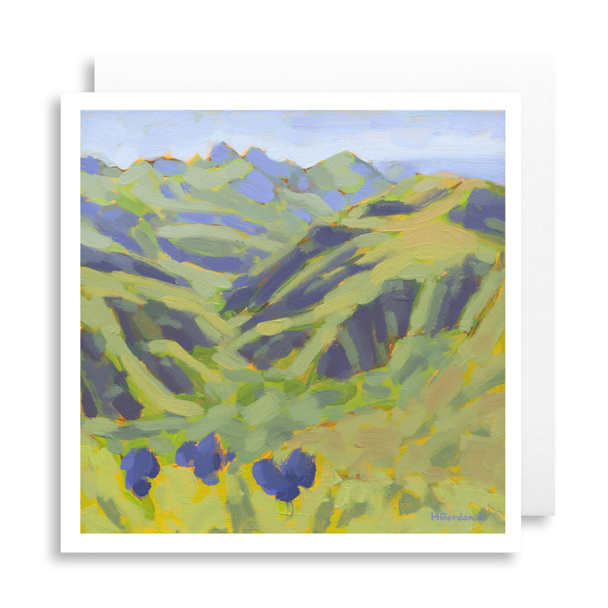 Purple Marin Gentian Greeting Card
