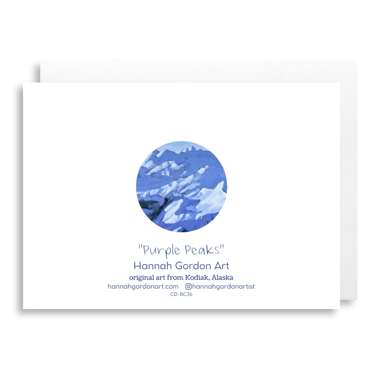 Purple Peaks Greeting Card
