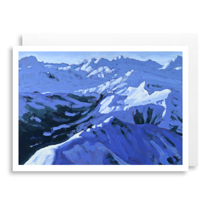 Purple Peaks Greeting Card