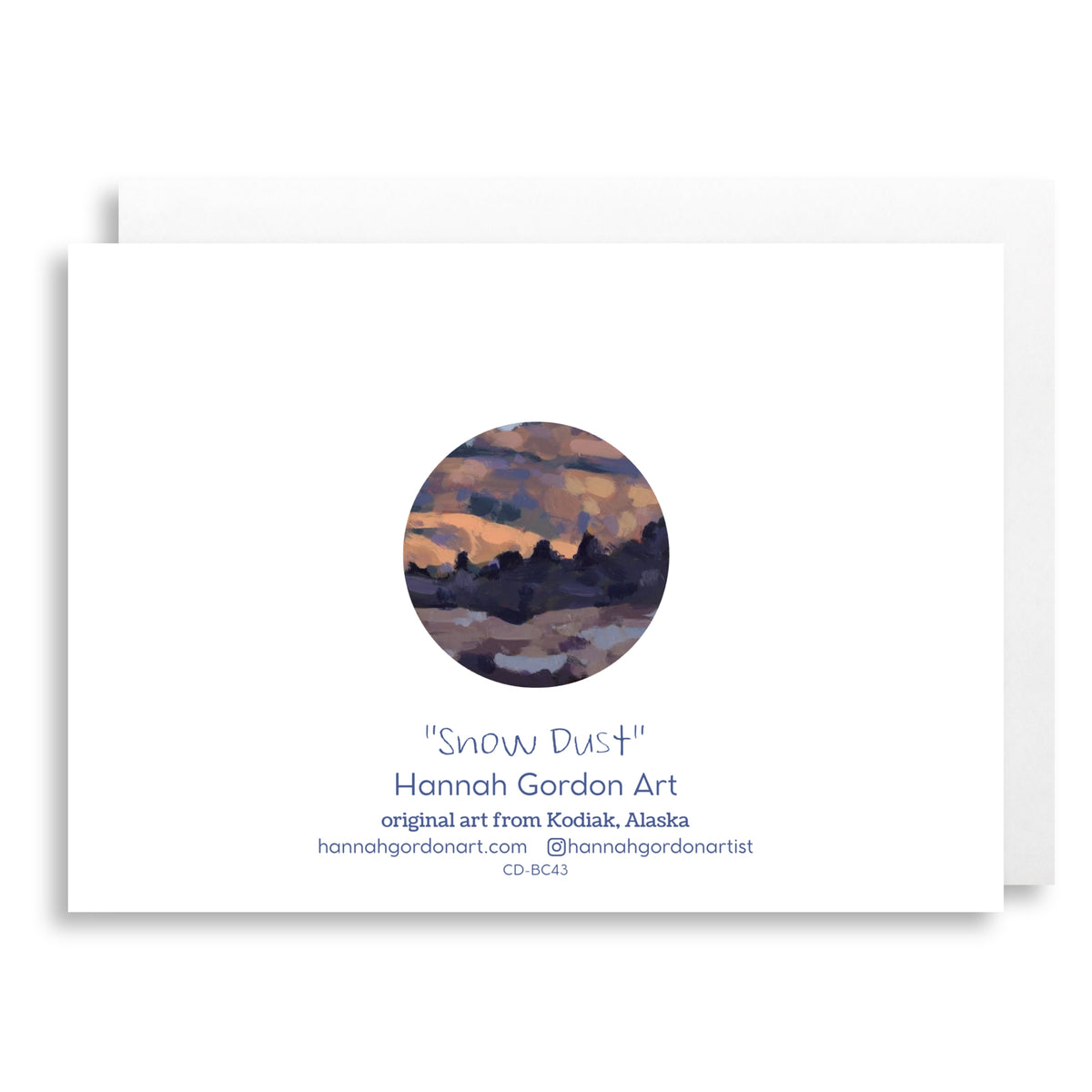 Snow Dust Greeting Card