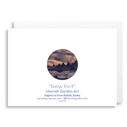 Snow Dust Greeting Card