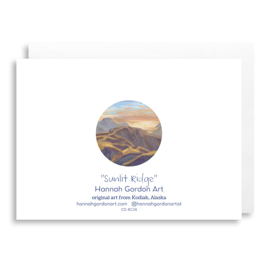 Sunlit Ridge Greeting Card