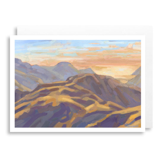 Sunlit Ridge Greeting Card