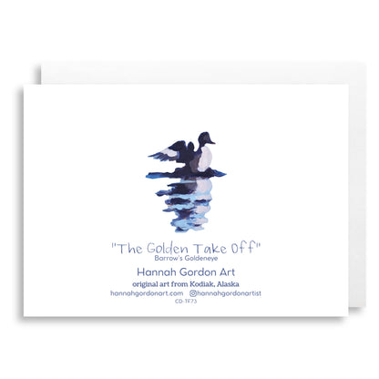 The Golden Take Off Greeting Card