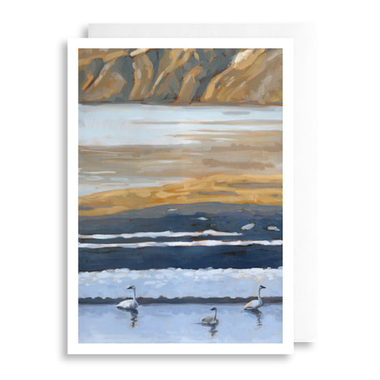 The Trio on the River Greeting Card