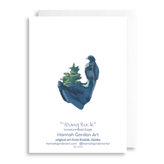 Young Buck Greeting Card